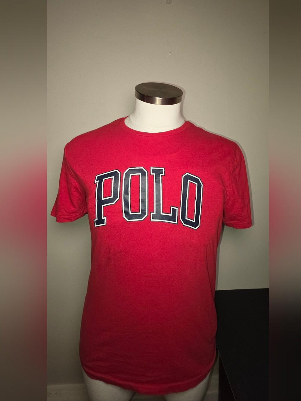 Polo by Ralph Lauren Red Tee with Navy Lettering